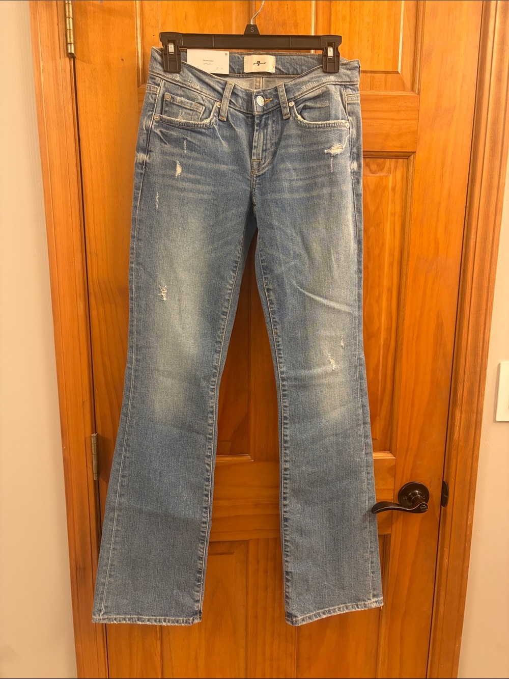 7 For All Mankind Light Blue Flare Jeans